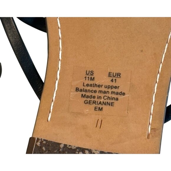 Sam Edelman Gerianne Brown Leather Flip Flops Thongs Slip Ons Summer Beach Sz 11 - Picture 4 of 5